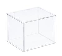 Acrilico Espositore Custodia Plastica Scatola Antipolvere Vetrina 26x21x20,5cm