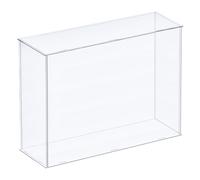 Acrilico Espositore Custodia Plastica Scatola Antipolvere Vetrina 36x11x25,5cm