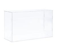 Acrilico Espositore Custodia Plastica Scatola Antipolvere Vetrina 41x16x25,5cm
