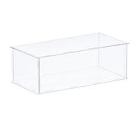 Acrilico Espositore Custodia Plastica Scatola Antipolvere Vetrina 41x26x15,5cm