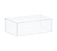 Acrilico Espositore Custodia Plastica Scatola Antipolvere Vetrina 41x36x15,5cm