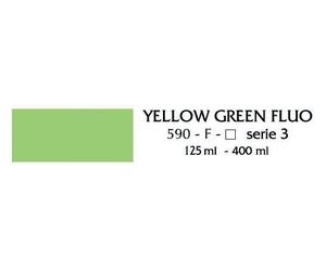 Acrilico Flashe Serie 3 125ml Vaso In Vetro 565 Verde Fluo