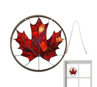 Acrilico Foglie D'acero - Decorazione Autunno in Acrilico | Autunno Da Parete E Finestra Con Motivo Foglie - Per Interni Esterni Ufficio Casa Festa