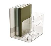 Acrilico Holder, Letter Organizer, 7,8 x 7,2 x 6 in Document Sorter, Clear Design, Mail Storage for School Desk, Home Office, Kitchen Counter, Paper Management, File Stand, Compact Rack, Works