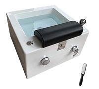 Acrilico massaggio pediluvio pedicure Foot Spa - Caldo e freddo, regolabile, lampada colorata, con pedicure poggiapiedi - Massimo relax e ringiovanimento per piedi stanchi