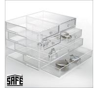 Acrilico Minerali Boxes 4 Livelli 6 Scomparti Mix SAFE 5262 Misure 165x215x140mm