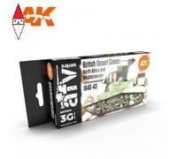 ACRILICO MODELLISMO AK INTERACTIVE BRITISH DESERT COLOURS