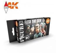 ACRILICO MODELLISMO AK INTERACTIVE FLESH AND SKIN COLORS