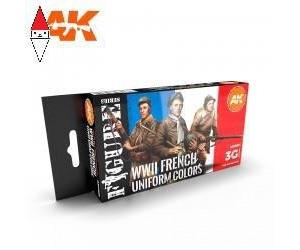 ACRILICO MODELLISMO AK INTERACTIVE FRENCH UNIFORM COLORS