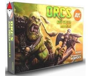 ACRILICO MODELLISMO AK INTERACTIVE ORCS AND GREEN CREATURES