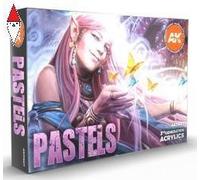 ACRILICO MODELLISMO AK INTERACTIVE PASTELS COLORS SET