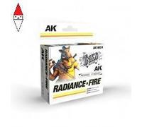ACRILICO MODELLISMO AK INTERACTIVE RADIANCE AND FIRE - INKS SET (3 REF.)