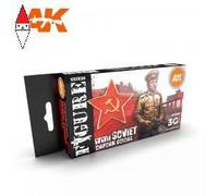 ACRILICO MODELLISMO AK INTERACTIVE SOVIET WWII UNIFORM COLORS