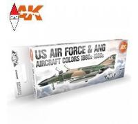 ACRILICO MODELLISMO AK INTERACTIVE US AIR FORCE AND ANG AIRCRAFT 1960S-1980S