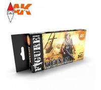 ACRILICO MODELLISMO AK INTERACTIVE VIETNAM GREEN AND CAMOUFLAGE COLORS