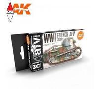ACRILICO MODELLISMO AK INTERACTIVE WWI FRENCH COLORS