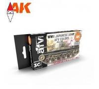 ACRILICO MODELLISMO AK INTERACTIVE WWII JAPANESE ARMY AFV COLORS SET 3G