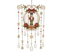 Acrilico Natale Hanging Ornamento Wind Chime Light Catcher | Scacciaspiriti in acrilico, decorazione natalizia che si illumina alla luce del sole, ornamento da appendere per finestre