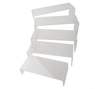 Acrilico Nesting Plinths Display Stand Set Scaffali Gioielli Materiale Trasparente Attraente Soluzione di Presentazione Flessibile Disporre Per Carico Esposizione Banco Modello Giocattolo Fatto A Mano
