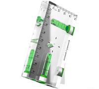 Acrilico per livella spirituale con forte base magnetica, misuratore di livello di precisione, per misurazione orizzontale verticale a 45 gradi, strumento compatto per righello a bolle (B)