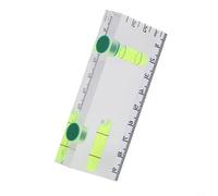 Acrilico per mini righello di livello con forte magnete per misurazione di precisione, strumento a bolle per 3 fiale per angoli orizzontali verticali di 45 gradi, strumento trasparente per layout
