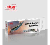 Acrilico Pittura Set Per Seconda Guerra Mondiale Soviet Modellino ICM 3016 Char