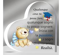 Acrilico Placche Laurea Regalo Targhe e Cartelli Decorativi Ispiratore Amica Amico Laurenti Incoraggiare Famiglia Qualunque Cosa Tu Possa Fare Qualunque Sogno Tu Possa Sognareeato Ricordi Donne Uomo