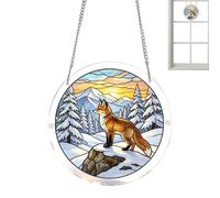Acrilico Puzzle Suncatcher - 18 cm Colorful Decorative Pendente Window Sun Catcher Panel, Prism Light Ornament | Indoor Home Outdoor Garden Backyard Tree Spring Party Decor