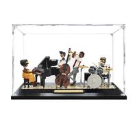 Acrilico Teca Compatibile con Lego 21334 Banda Jazz Modello,50x20x24cm A Trasparente Prova di Polvere Vetrina in Acrilico (non include il kit del modello) 2MM
