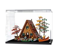 Acrilico Teca Compatibile con Lego 21338 Modello di Cabina a Forma di A e Albero,A Trasparente Prova di Polvere Vetrina in Acrilico (Non Incluso Modello) A,2MM