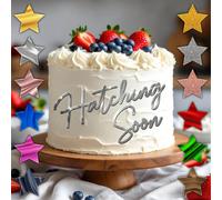 Acrilico Torta Fascino Festa di Compleanno Schiusa Presto Misure 10.2cm 12.7cm