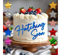 Acrilico Torta Fascino Festa di Compleanno Schiusa Presto Misure 10.2cm 12.7cm