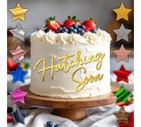 Acrilico Torta Fascino Festa di Compleanno Schiusa Presto Misure 10.2cm 12.7cm