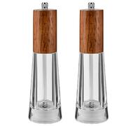 Acrilico Trasparente Macinapepe Spezie Bottiglia di Condimento Pepe Spezie Macina Sale Mill Manuale Macinino Da Cucina In Ceramica Regolabile