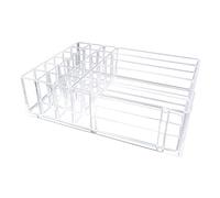 Acrilico Trucco Palette Organizer Display Cosmetici Stoccaggio Staffa Rack, Trasparente, 24.7x18.2x7 cm, come descrizione