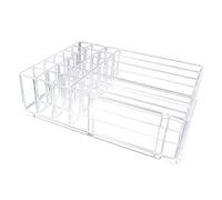 Acrilico Trucco Palette Organizer Display Cosmetici Stoccaggio Staffa Rack, Trasparente, 24.7x18.2x7cm, come descrizione