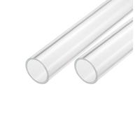 Acrilico Tubo Trasparente Rigido Rotondo Tubo 42mm ID 45mm OD 14" 2pz