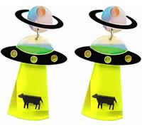 Acrilico UFO Astronave Orecchini Alieni Accessori per Gioielli per Feste Regalo per Donne Ragazze Adolescenti Regalo di Compleanno per Amici di Natale Convenient Design