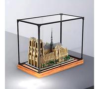 Acrilico-Vitrine per lego 21061 Notre Dame de Paris Modell, staubdichte, transparente Sammlungsvitrine (nur Displaybox) (Backspray Modell) (A)