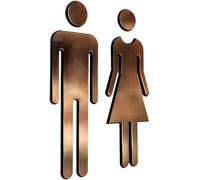 Acrilico WC Segno Targa Toilette Bagno Porta Targhetta Adesiva Segnaletica Simbo