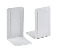 Acrimet Fermalibri in Metallo Premium (Resistente) (Colore Bianco) (1 Paio)