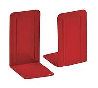 Acrimet Fermalibri in Metallo Premium (Resistente) (Colore Rosso) (1 Paio)