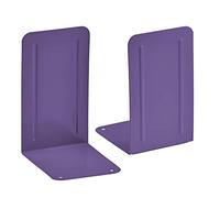 Acrimet Fermalibri in Metallo Premium (Resistente) (Colore Viola) (1 Paio)