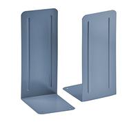 Acrimet Fermalibri Premium Jumbo Reggilibri in Metallo Resistente (Altezza 23 cm) (Blu) (1 Paio)