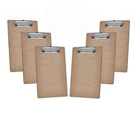 Acrimet Portablocco con Clip a Basso Profilo Formato Lettera A4 (33 x 23 cm) (Cartone Rigido) (Confezione da 6 Pezzi)