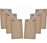 Acrimet Portablocco con Clip a Basso Profilo Formato Memo A5 (23,2 x 16,2 cm) (Cartone Rigido) (Confezione da 6 Pezzi)
