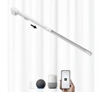 ACRIMO Binario Estensibile Motorizzato per Tende FabTrack, Larghezza 1-1,6 metri, Apertura Laterale delle Tende, Motore WiFi e Telecomando, Compatibile con Google Home, Alexa e App Tuya Smart