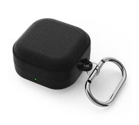 ACRONIX Cover per Samsung Galaxy Buds 4 / Galaxy Buds 4 Pro -Cover in TPU Effetto Pelle, Resistente a Graffi e Polvere, LED visibile, Protezione Antiurto - Nero