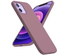 ACRONIX Cover Silicone per iPhone 12 (6.1"), Silicone Liquido Premium, Custodia Protettiva Antiurto a 3 Strati, Case Ultra-Sottile con Fodera in Microfibra per iPhone 12 Pro-Viola Lilla