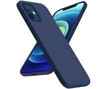 ACRONIX Cover Silicone per iPhone 12 Mini (5.4"), Silicone Liquido Premium, Custodia Protettiva Antiurto a 3 Strati, Case Ultra-Sottile con Fodera in Microfibra per iPhone 12 Mini-Blu Navy